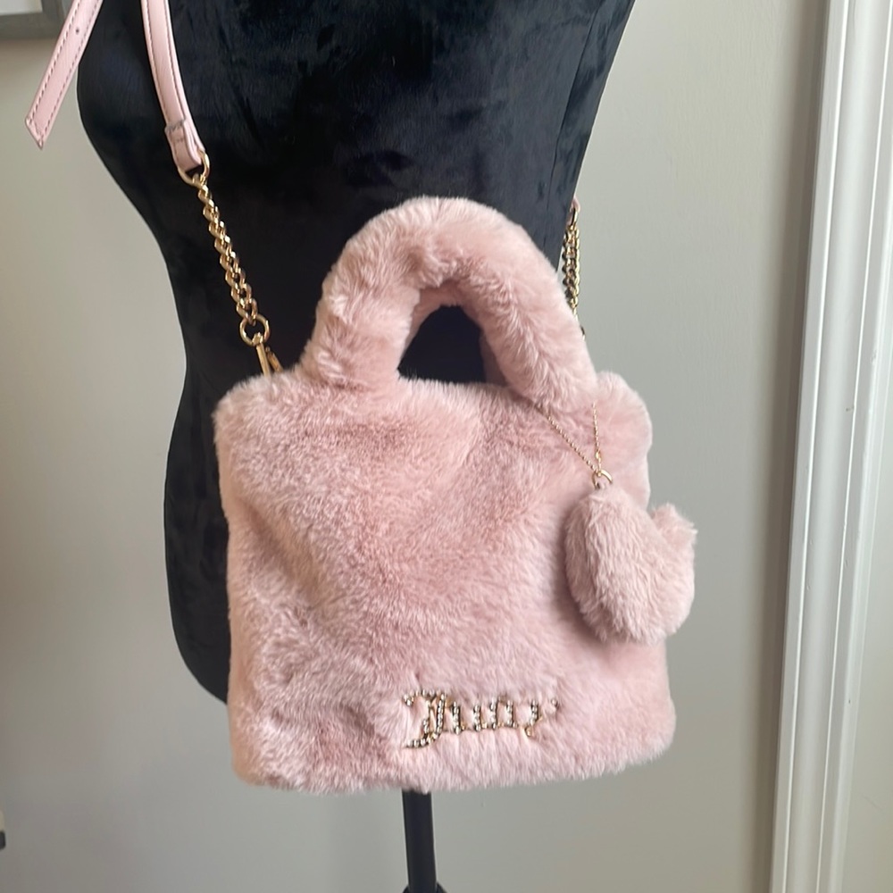 Juicy Couture Fuzzy Crossbody Pink